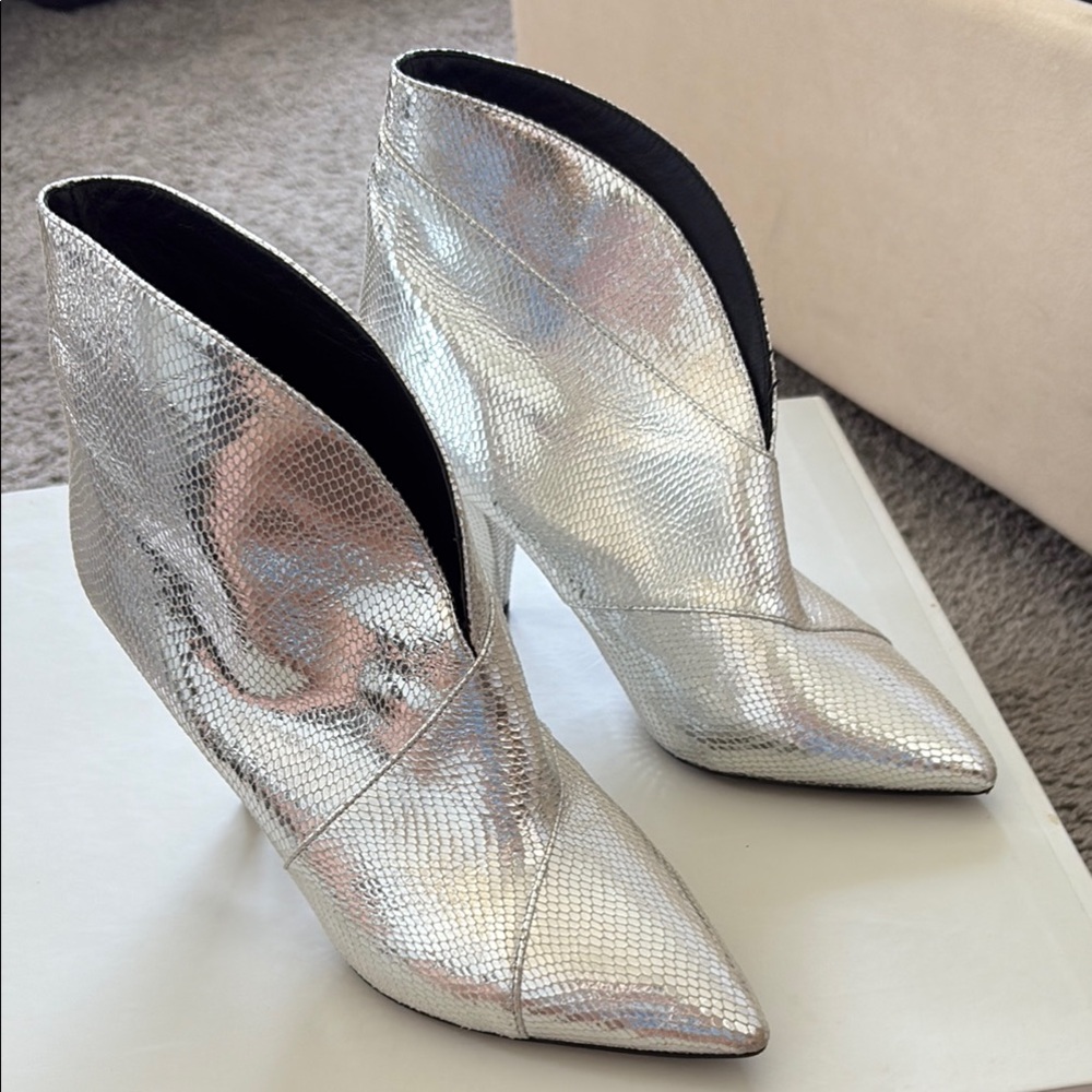 Silver Isabel Marat Ankle Boots
